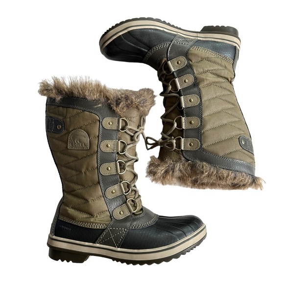 Sorel Waterproof Torino ll Winter Boots Sage Green 8.5 - Picture 4 of 11